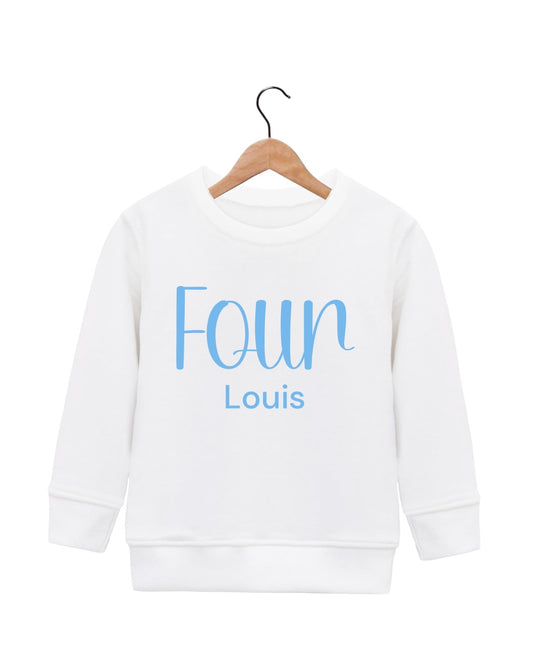 4th Birthday Personalised Jumper