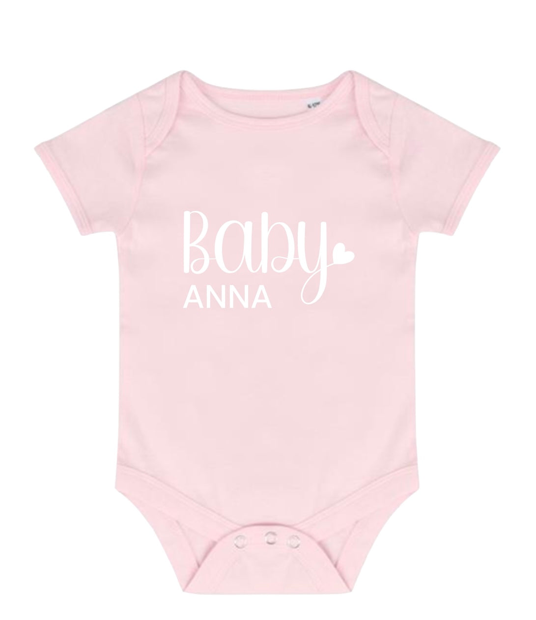 Personalised Baby Pink Bodysuit