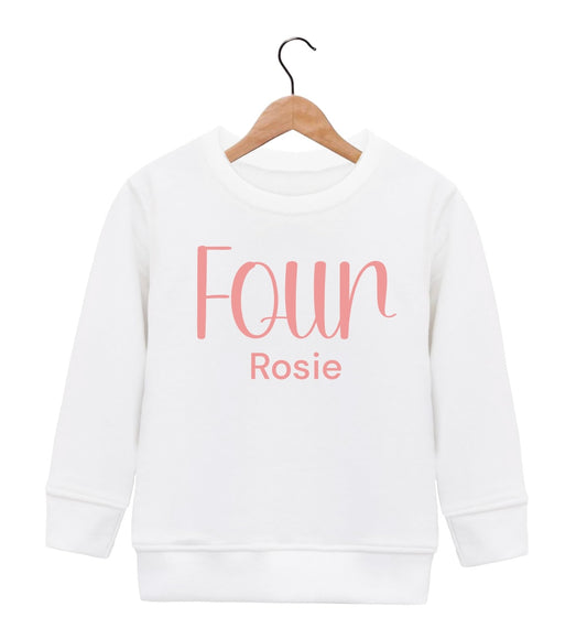 4th Birthday Personalised Jumper