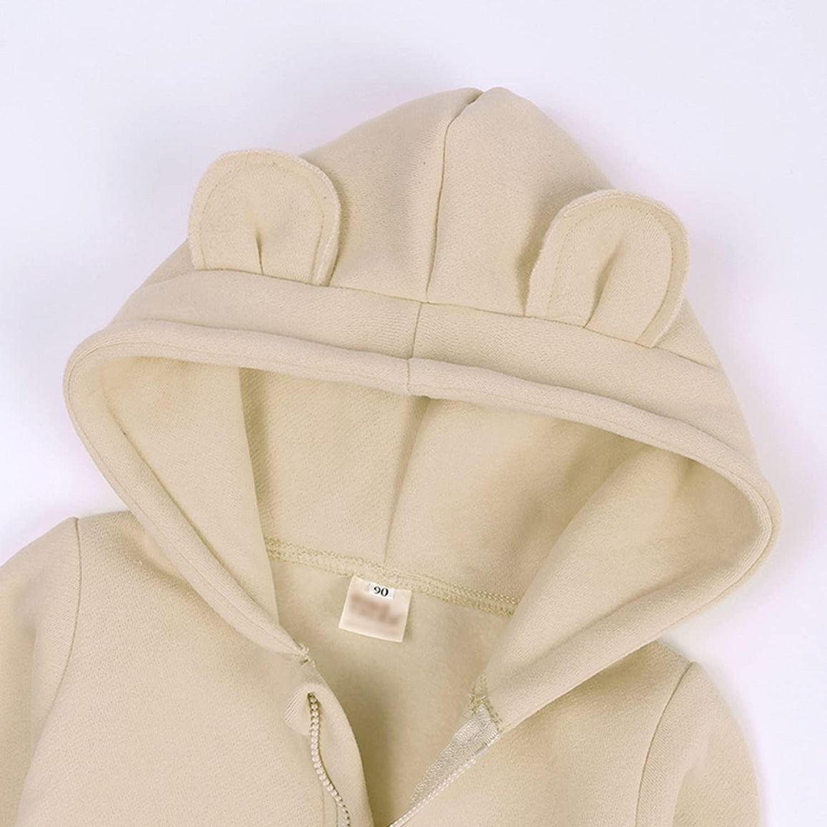 Personalised Beige Bear Hoodie Onesie