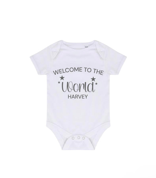 Welcome to the world Personalised Bodysuit