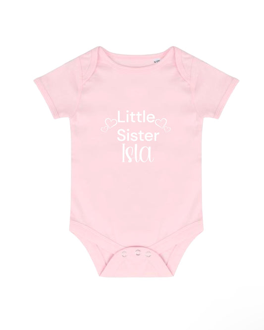 Personalised Little Sister Bodysuit